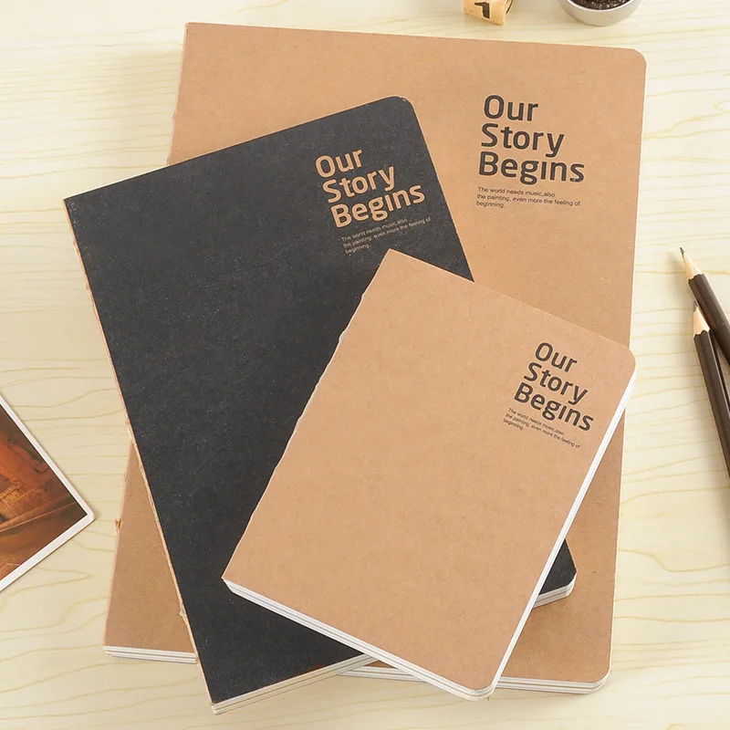 

Double sided Naked Cover This Simple Hand Ledger Creative Blank Inside Notebook B5A5A6