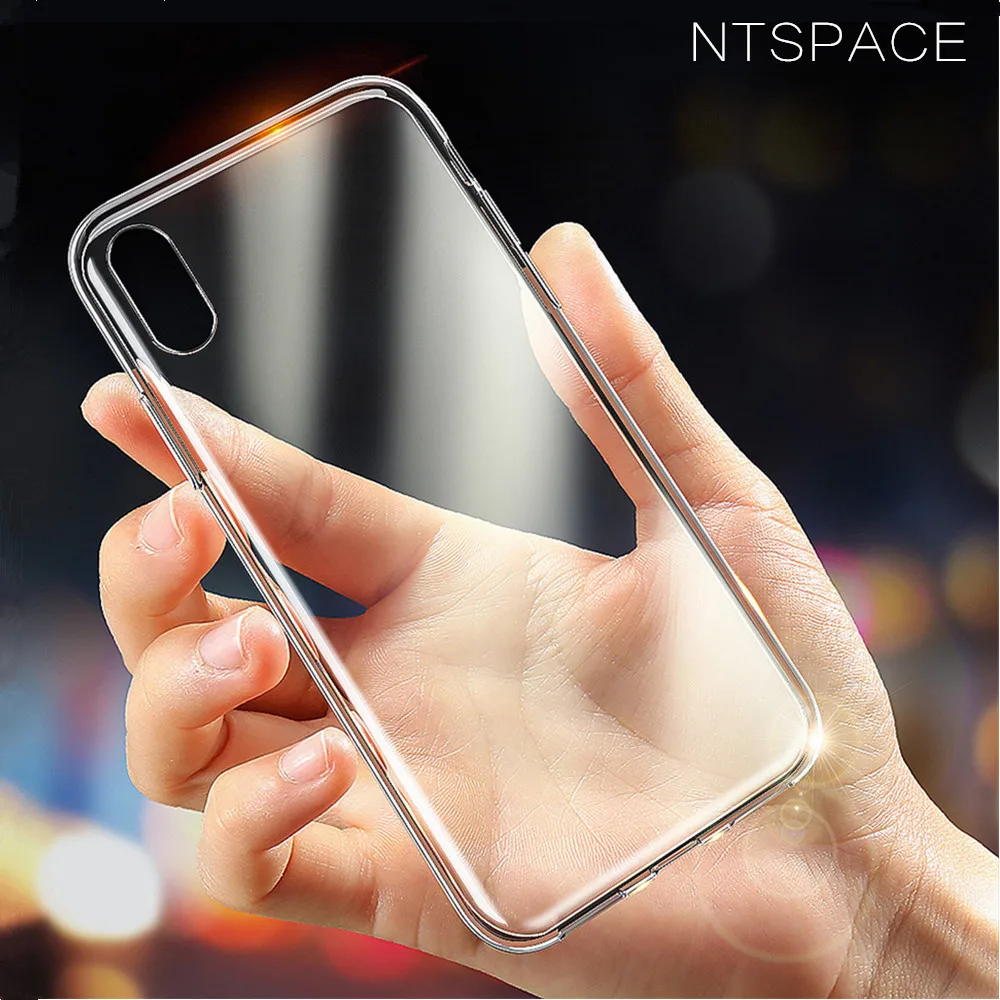 

NTSPACE Ultra Thin Soft TPU Silicone Case For iPhone 8 7 6s 6 5 5S SE Transparent Case For iPhone X XS Max XR 6 6S 7 8 Plus Case
