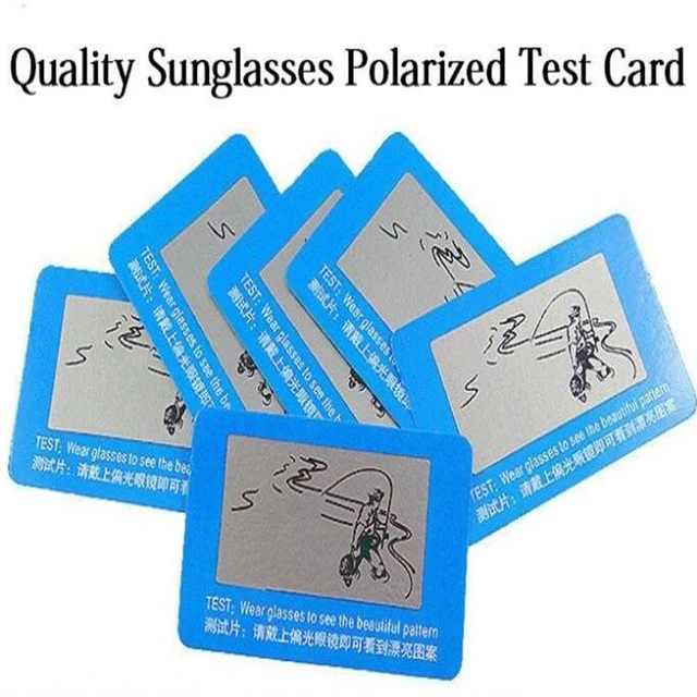 Hot 3 Pc Free Wear Glasses to check Polarized test card help you to check  you Sunglasses Polarized or not CC2522