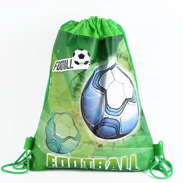 Футбол Счастливый День Рождения Вечеринка милостыни мешок нетканый тканевый мешок для подарков - Цвет: C
