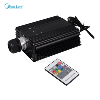 

RGB 45W LED Fiber Optic Engine 20key RF Remote controller, can be fixed in 8 colors Six color change mode, with flicker effect