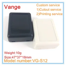 1 stks/partij kleine extrusie shell junction box 47*37*18mm ABS plastic case diy behuizing voor PCB module apparaat(China)