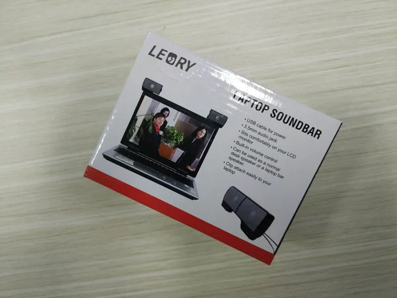 LEORY портативные мини Стереодинамики с зажимом 1 пара USB линейный контроллер