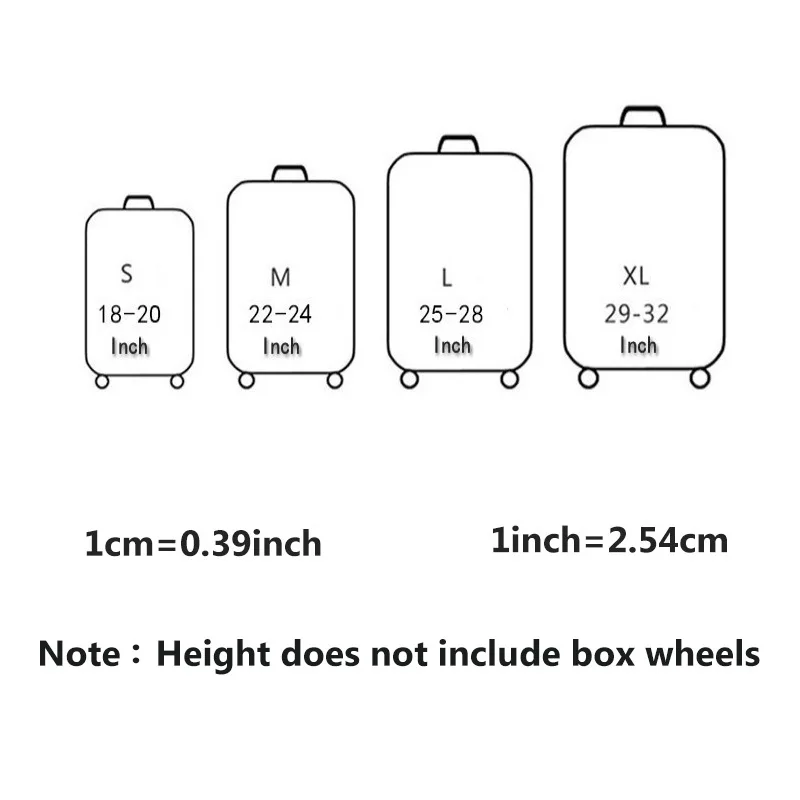HMUNII путешествия костюм чехол тележка чехол защитный чехол крышка для защиты от пыли эластичность 18/20/24/28/32 дюймов плотная износостойкая