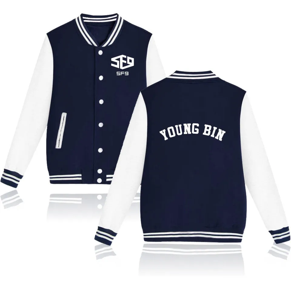Новинка SF9 YOUNG BIN tae yang INSEONG Толстовка с принтом Kpop толстовки капюшоном idol boyfriend