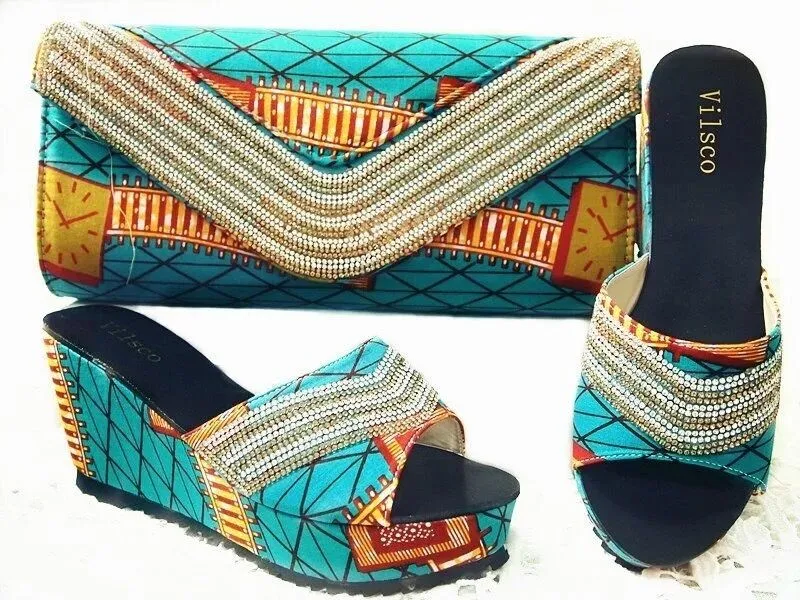 Shoes and Bag To Match Italian African Shoes and Bag Set for font b Women b