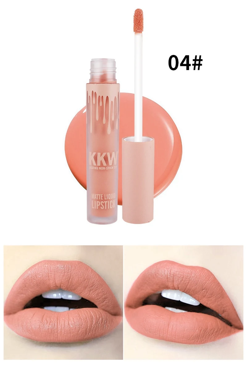 4pcs/set Lip Gloss Woman Makeup Gift For Friend Set Matte Lipstick Waterproof Long Lasting Lip Beauty Makeup Cosmetic