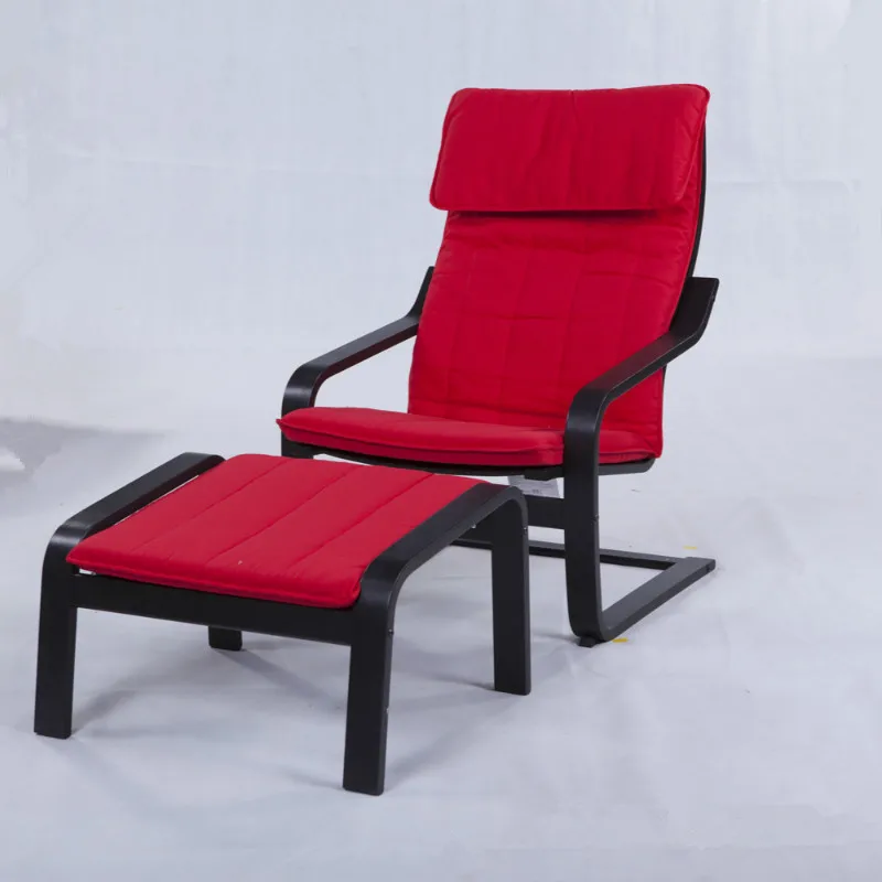 Bentwood кресло и табурет набор с coverмоющимся мебель для гостиной современный деревянный подлокотник дизайн кресло для ног кресло для отдыха