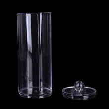 Новые прозрачные акриловые ватные диски коробка для хранения ватные палочки прозрачный держатель косметический макияж органайзер чехол