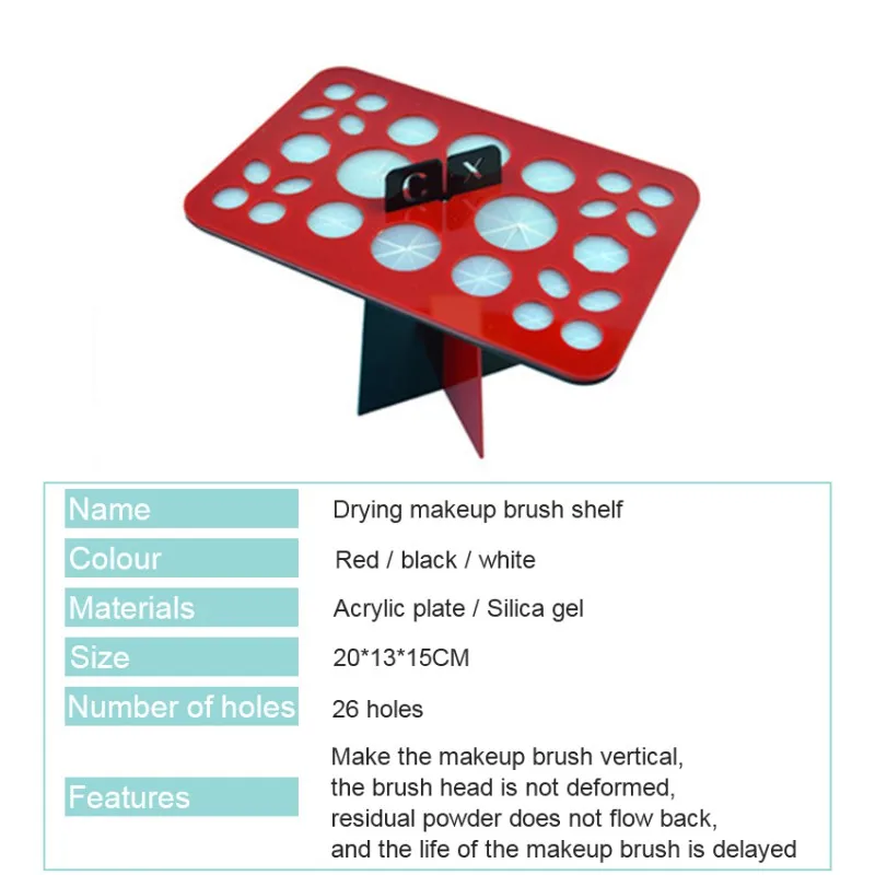 1PC Acrylic Makeup Foundation Cosmetic Tree Dry Brushes Hole Makeup Brushes Drying Holder Stand Hang Tools 1PC Acrylic Makeup Foundation Cosmetic Tree Dry Brushes Hole Makeup Brushes Drying Holder Stand Hang Tools