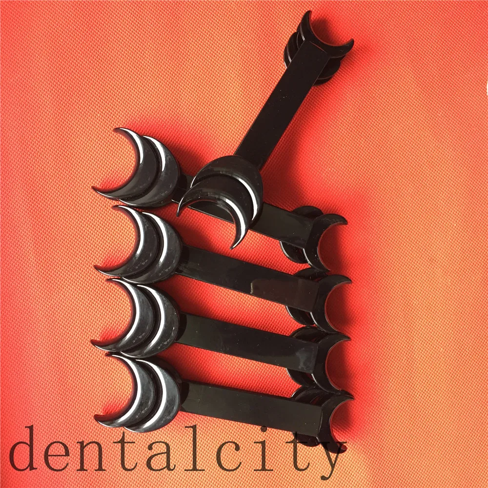 New 10Pcs Black Dental Double headed T Shape Intraoral Cheek Lip