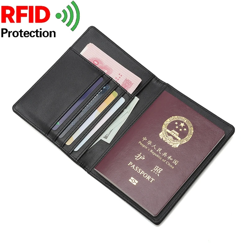 Новая горячая распродажа, Обложка для паспорта, анти-RFID, зажим для паспорта, ID, кредитный держатель для карт, многофункциональный бизнес-держатель для карт