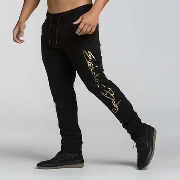 

2018 Men running pants sports outdoor jogging elastic fitness gym football soccer basketball training pants trousers