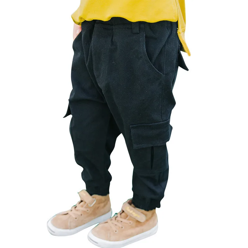 Billige Mode Kinder Jungen Casual Hosen Kleinkind Hosen Jungen Hosen 2018 Neue Armee Grün Patch Tasche Teen Cargo Hosen Größe 3  10 jahre