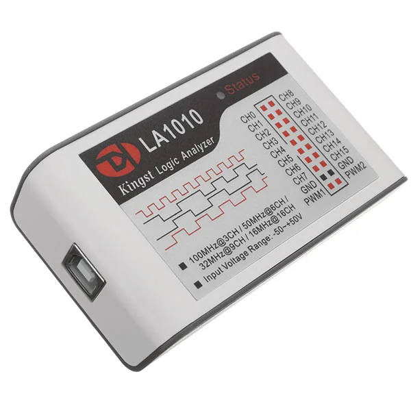 LA1010 USB логический анализатор 100 м Максимальная частота дискретизации 16 каналов MCU/ARM/FPGA инструмент отладки осциллографы