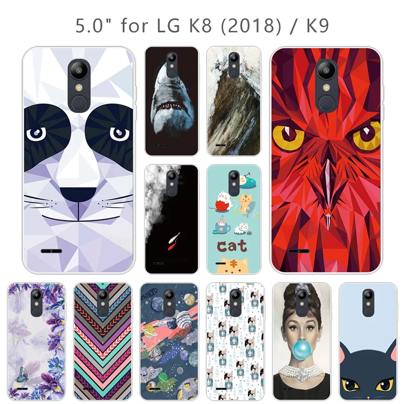 5 0 &quotМягкий ТПУ для Fundas LG K8 (2018)/K9 Carcasas Роскошный прозрачный силиконовый чехол