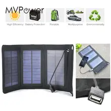 5W Foldable Solar Panel Battery Charger USB Power Bank Pack for Cellphone
