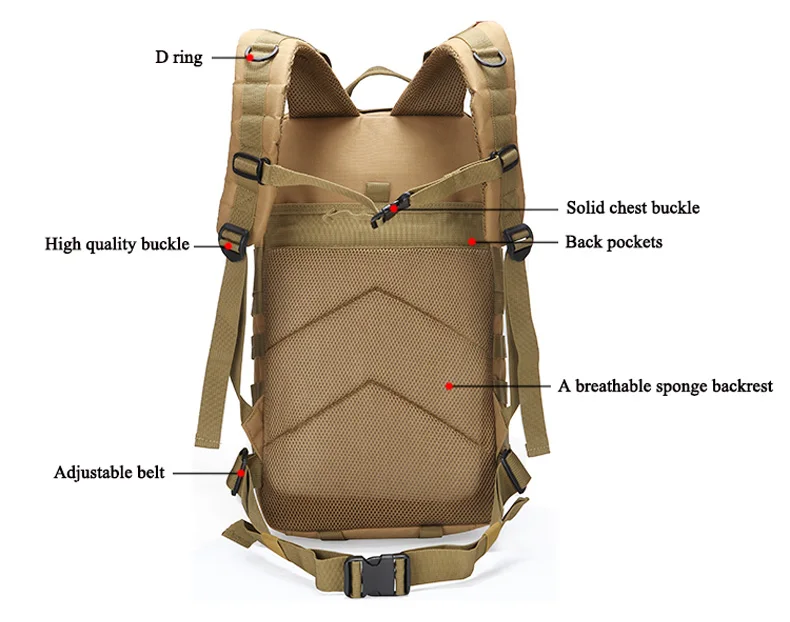 35L альпинистский тактический рюкзак 3P Пешие прогулки Военная уличная спортивная сумка рюкзак Кемпинг Альпинизм рюкзак Молл пакет сумка