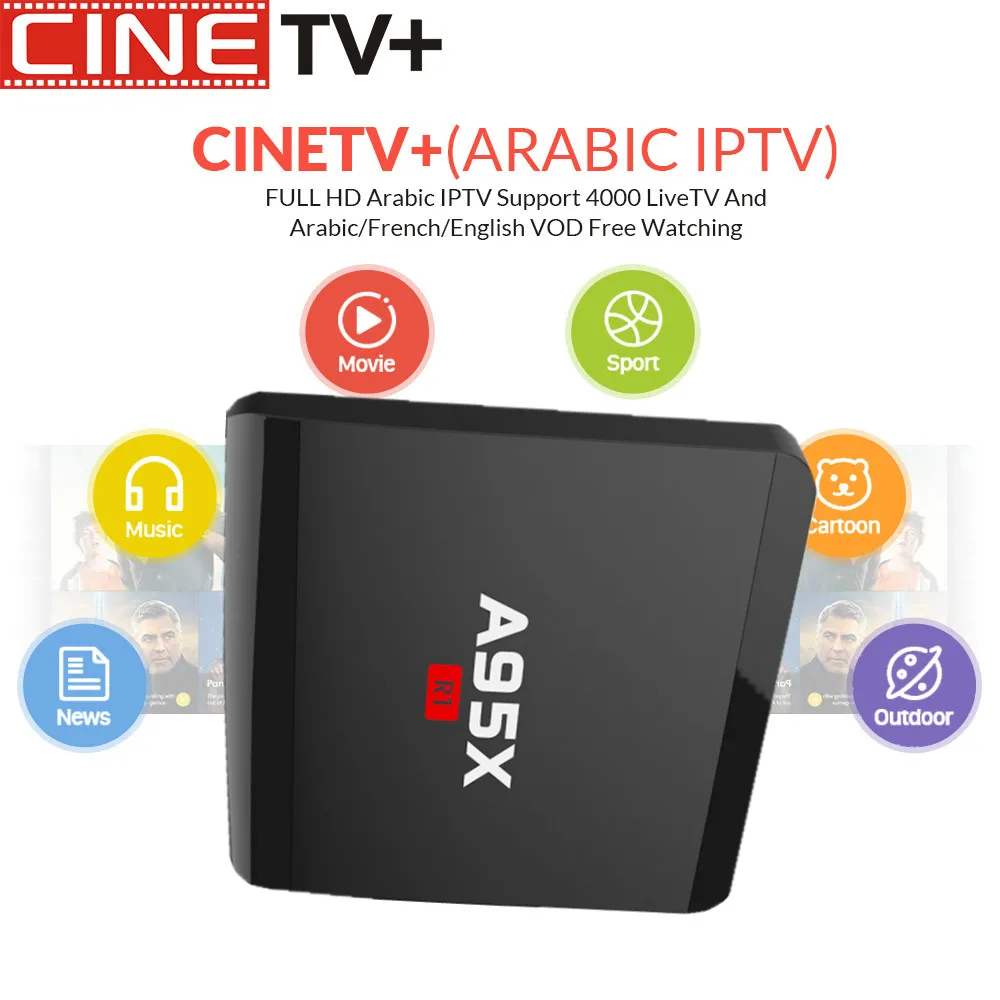 

Super stable IPTV NEXBOX A95X R1 With 1 Year CINETV 4000 TV Android TV Box Set Top Box Rockchip RK3229 Android 6.0 Media Player