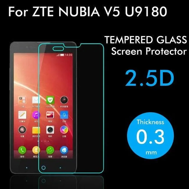2.5D Закаленное стекло для ZTE Nubia V5 Высококачественная защитная пленка