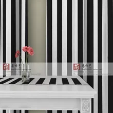 Ls-cl-013 5.5 black white stripe canvas curtain balcony customize curtain Living room Bedroom blackout curtain