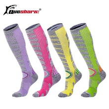Зимние супер длинные Лыжные носки, утепленные хлопковые теплые спортивные чулки, походные альпинистские гетры, лыжные носки для сноуборда