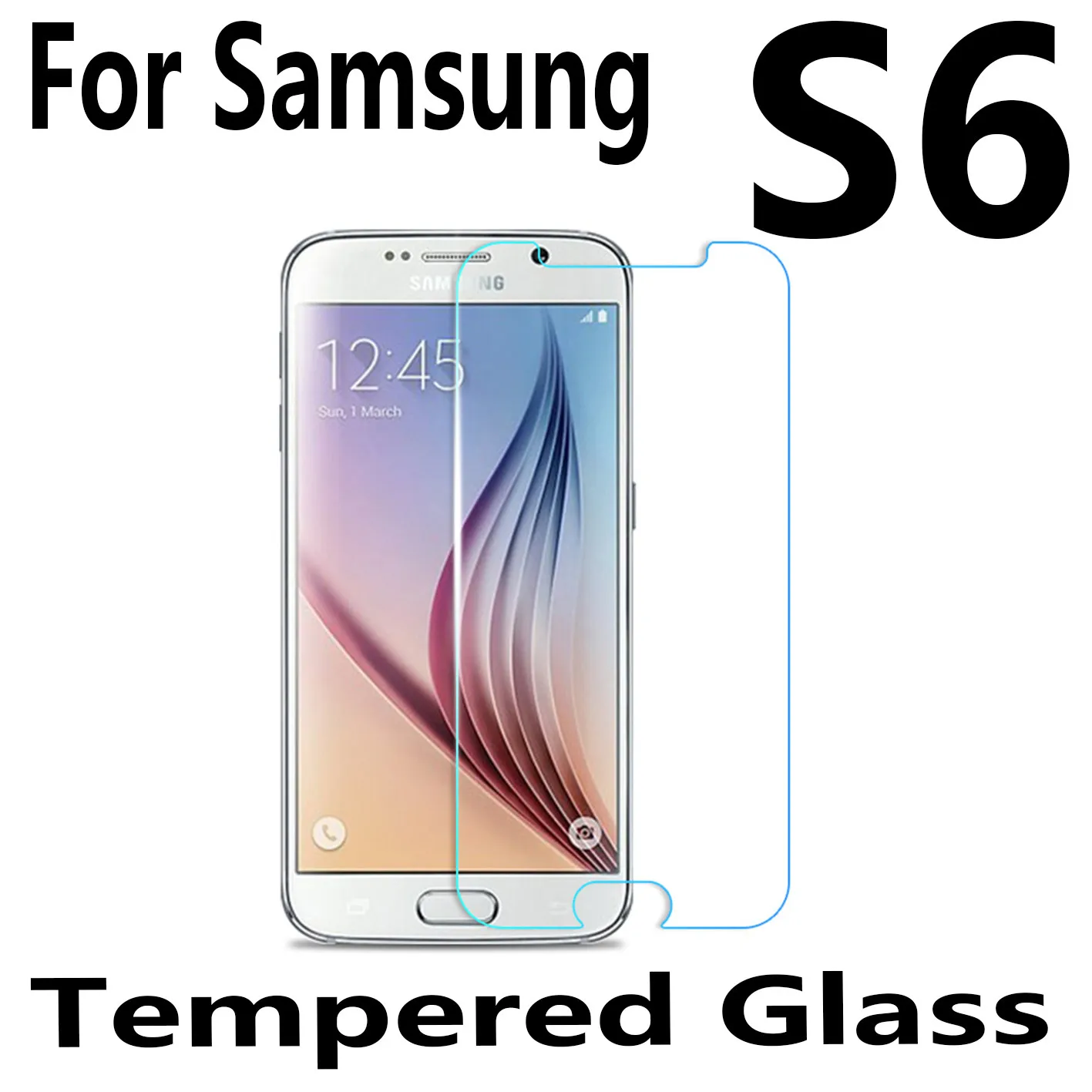 9H 2.5D Закаленное стекло для samsung Note 2 3 4 5 пленка Взрывозащищенная Защита экрана для samsung Galaxy S2 S3 S4 S5 S6 S7 пленка - Цвет: For Samsung S6