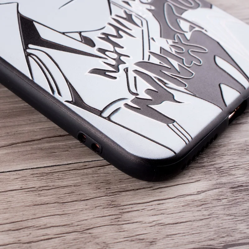 Роскошный черный белый чехол для телефона Наруто Sasuke Kakashi iPhone 11 Pro Max X 8 7 6 6S Plus XR XS