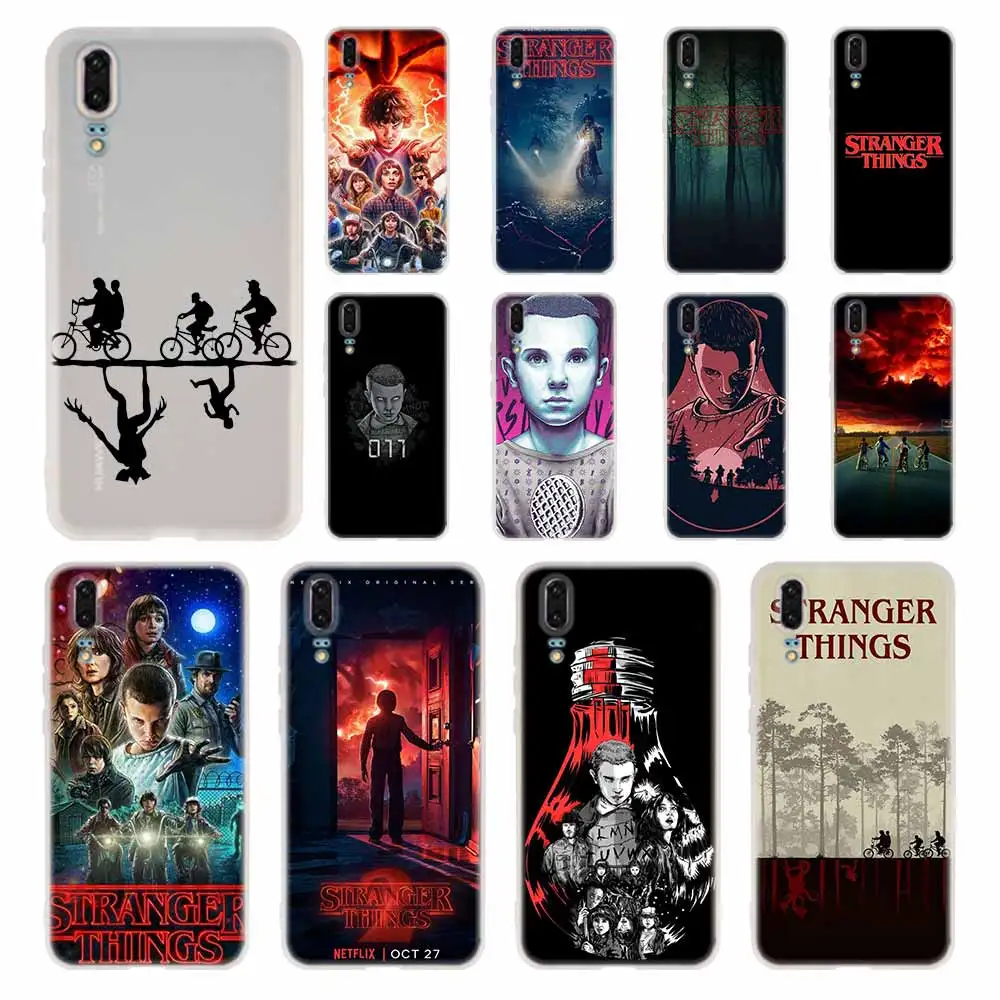 

STRANGER THINGS Phone Case For Huawei P8 P9 Lite 2017 P10 P20 P30 Lite Plus Pro P Smart 2019 Cover Soft Cover