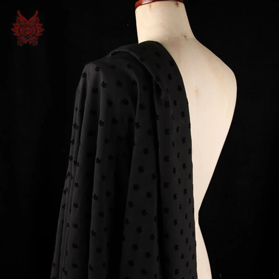 flocked chiffon fabric