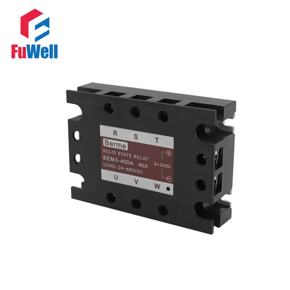 Relè A Stato Solido Trifase Ssr Dc-Ac 40Da