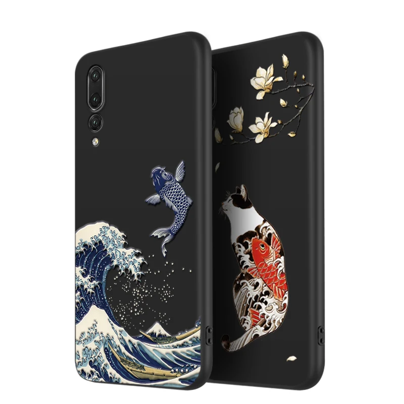 Чехол Great Emboss для телефона Huawei nova 4 nova4 4e(P30 Lite) чехол канагава волн Карповые краны 3D