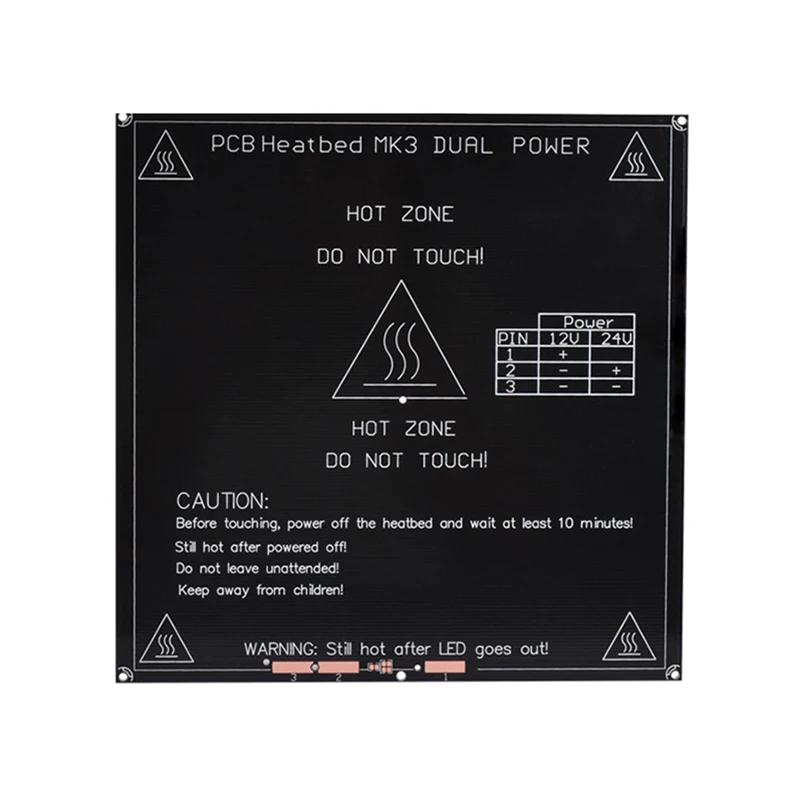 comprar Acessórios da impressora 3D MK3 substrato de alumínio cama quente 214*214*3.0mm reprap padrão