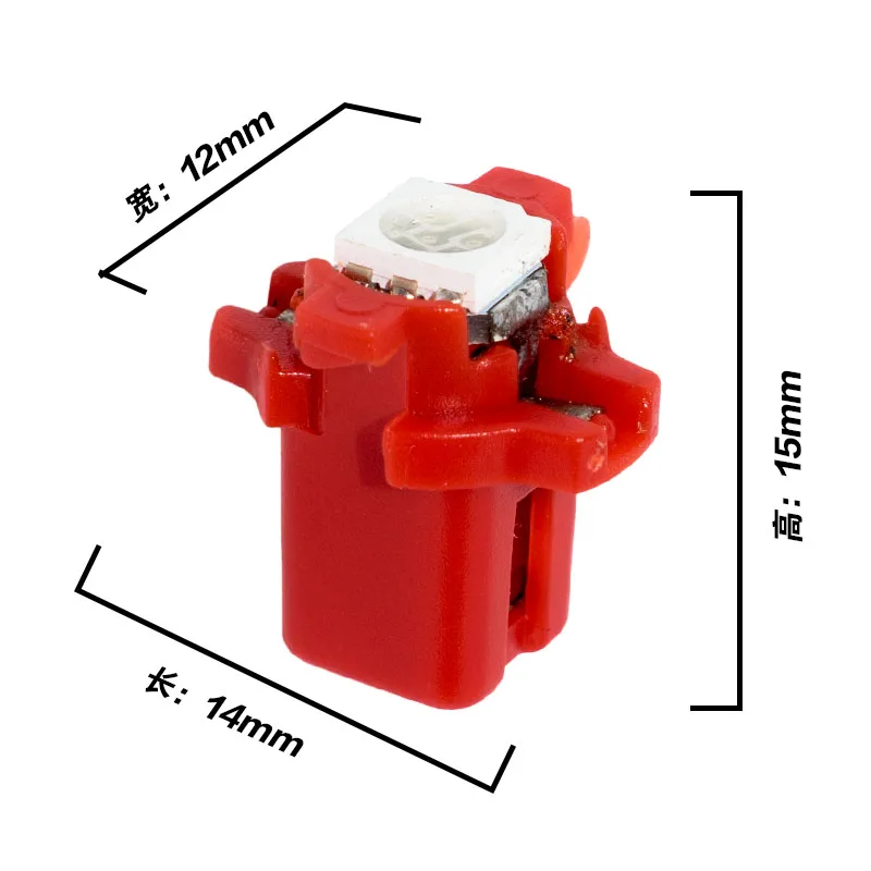 10X led T5 B8.3 B8.3D 5050 smd 1 led �ڵ� ���� led ��� ���� ǥ�ñ� ���� 12V ��� ������ �Ķ��� ����� ��� 10pcs