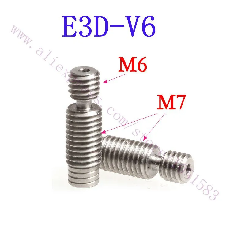 

5pcs Original V6 Hotend Heatbreak Barrel Feeding Tube All-metal Stainless Steel Pipe for 1.75mm Bowden Extruder 3D printer Parts