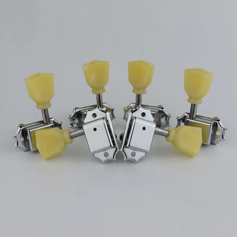 

1Set 3R3L Vintage Deluxe Electric Guitar Machine Heads Tuners Tuning Pegs Chrome( With packaging )