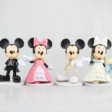 Свадебный орнамент для автомобиля Микки и Минни украшение приборной панели украшение для автомобиля-Стайлинг подарок на день рождения украшение для стола