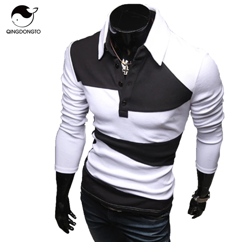 Mens Polo Shirt Brands 2017 Male Long Sleeve Fashion Casual Slim Hit