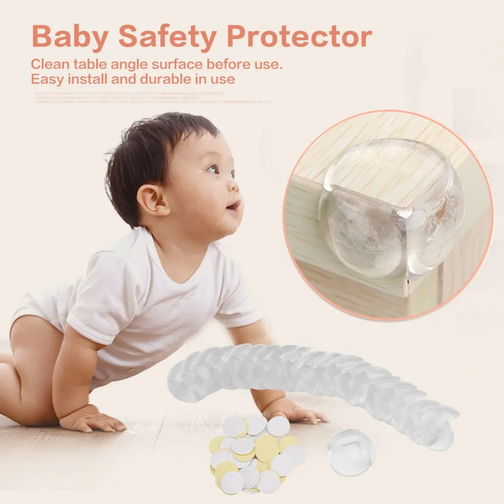 20pcs Silicone Children Baby Safety Protector Furniture Corner Guards
