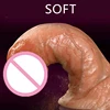 Soft Real Skin Silicone Huge Dildo Realistic Suction Cup Dildo Male Artificial Rubber Penis Female Dick Sex Toys For Women Dildo 1