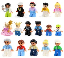 lepin duplo figures house farm minifigures building blocks set compatible lepin duplo zoo/train education original toy