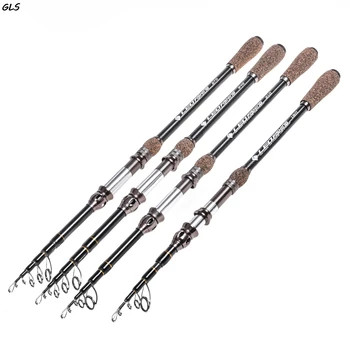 

1.8m 2.1m 2.4m 2.7m Carbon Telescopic Spinning Fishing Rod Travel Fishing Tackle