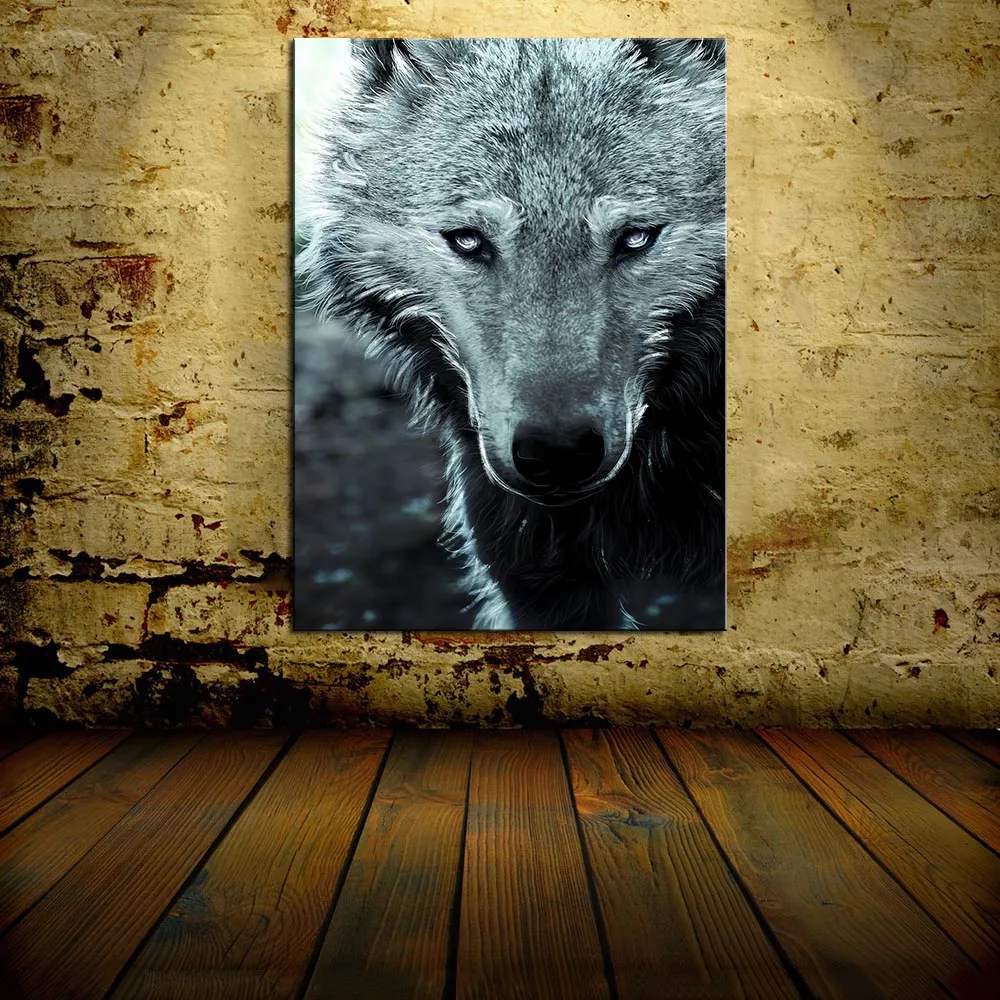 CNS-9 DPARTISAN волки крупным планом принты Wall Art Холст роспись стены Аватар для Гостиная животных украшения без рамки картины