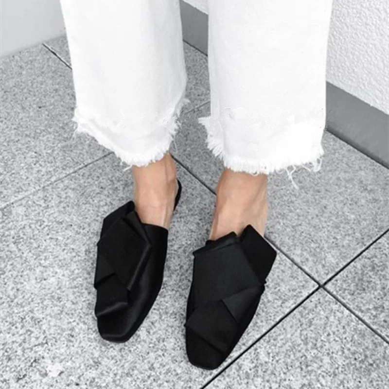 knotted mules flat