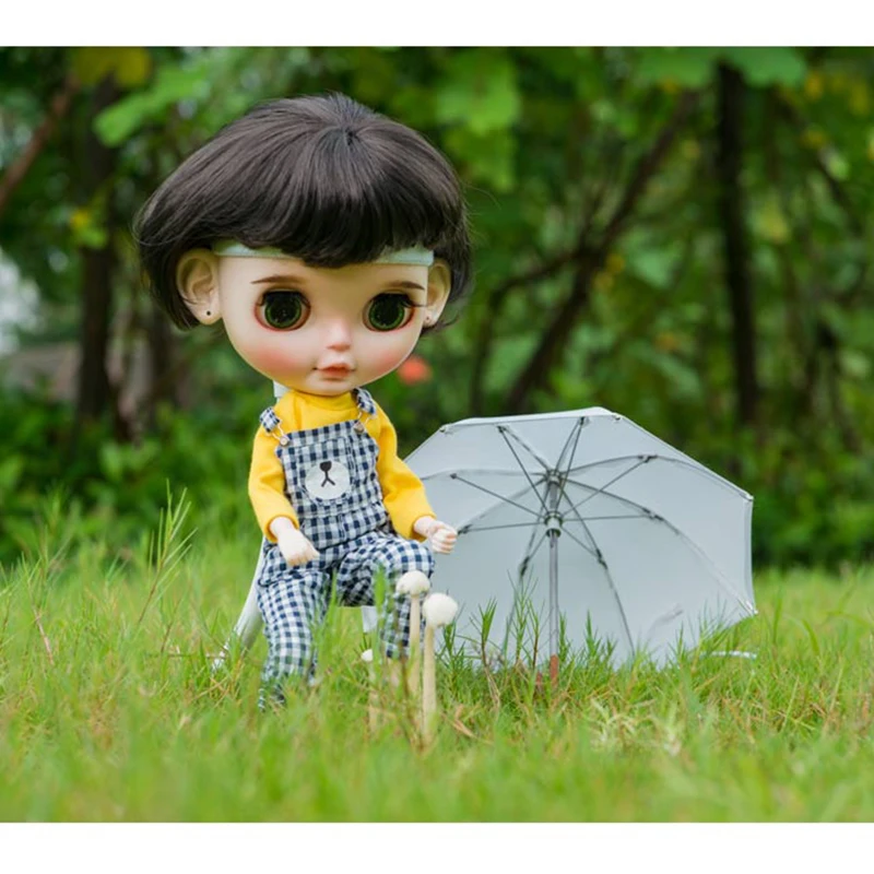 Новинка 1 комплект Одежда для кукол Blyth футболка с медведем + сетчатый детский