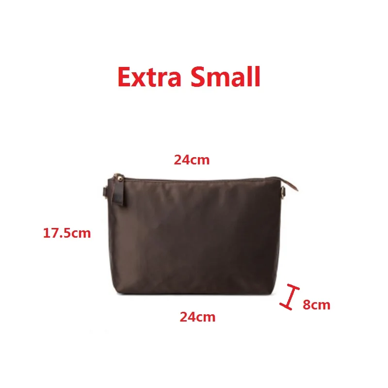 coffee nylon organizer bag with zipper pockets favorite purse