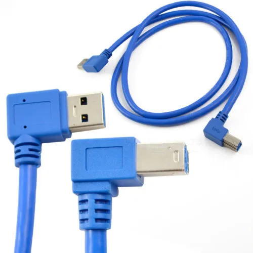 USB 3 0 мужчина правильный изгиб к мужчине B правый локоть 90 градусов жесткий диск box