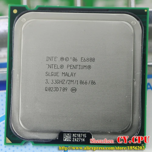 Процессор Intel Pentium E6800 cpu(3,3 ГГц/2 м/1066 ГГц) Socket 775