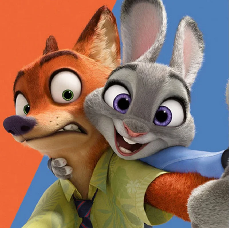 

Movie Zootopia Plush Toys 80cm  Huge Rabbit Judy Hopps Fox Nick Wilde Large Cartoon Stuffed Plush Animals Dolls for Gift