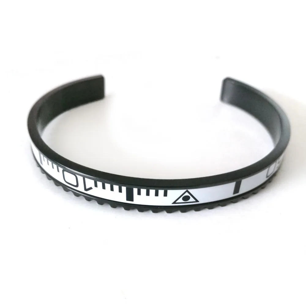 BC Dial Steel White Speedometer bracelet cuff man stainless Steel Bangle pulseiras bracelets & bangles 316l Stainless Steel Gift 2